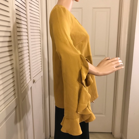 C/MEO Collective Gossamer Ruffled-Sleeve Top XS - Picture 9 of 16